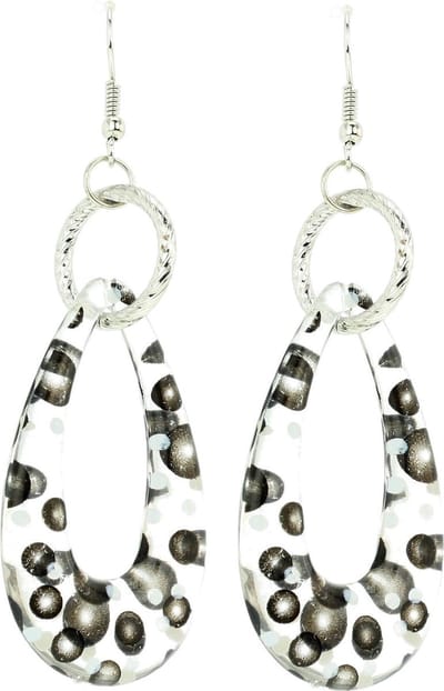 Behave - Druppeloorhangers stipjes - Grafische stijl - 7,5 cm