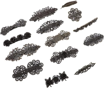 Elegante Vintage Bronzen Bloem Haarspelden voor Bruiloften, Feestjes en Fotografie Accessoires
