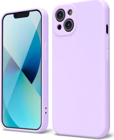 Hoesje met Camera Bescherming Geschikt voor Apple iPhone 13 | Back Cover | Dun | Flexibel TPU | Lila