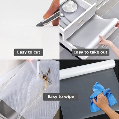 Transparante antislipmat 500×60 cm – Beschermmat voor keukenlades en badkamer