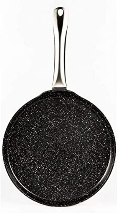 Pannenkoekenpan - Crêpe pan - Lekker ontbijten - Antiaanbaklaag - 28 cm - Koperkleurig