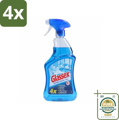 Glassex Glas & Multi Schoonmaakspray 750 ml - Voordeelverpakking - 4 stuks - Ruit reinigen - Marmer reinigen