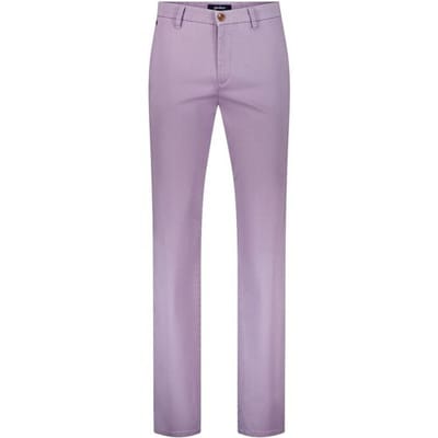 Gardeur Broek Bono Leisure Luxury Silky Touch Supima Cotton Comfort Stretch Light Malve / male