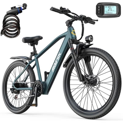 Aairsk GT300 Elektrische Fiets 26 inch met 36V 10AH Lithium Batterij, 7-Speed Shimano
