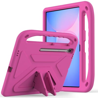 Coverup Tablethoes geschikt voor Samsung Galaxy Tab S10 FE Plus Hoesje - ShockProof Kids Case - Roze