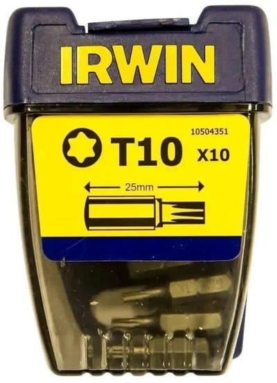Irwin Torx T10 - 1/4”/25 mm - VE=10 - 10504351