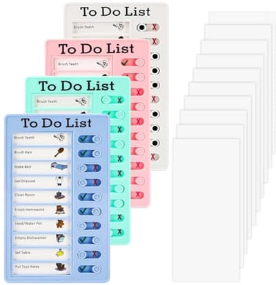 4-delige checklistborden voor kinderen - To Do Lijsten en Leerschema's