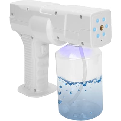 Pulvérisateur de nettoyage à lumière bleue, portable, rechargeable, sans fil, nanométrique (600 ml d'eau