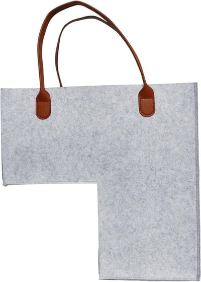 Trap Organizer Mand - Opbergmand Trap Vilt - Huishouden Ordenen - Innovatieve Ruimtebesparing - 42cm Hoog - Lichtgrijs