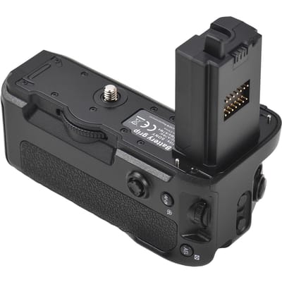 Support de batterie vertical VG-C4EM avec deux emplacements pour batterie compatible avec Sony A9/A7R4/A7M4/ noir
