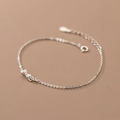 925 Sterling Zilver Asjuatable Leuke Kat Bedelarmband Voor Vrouwen Meisjes Party Bruiloft Trendy Sieraden Pulseras Sl244 gray