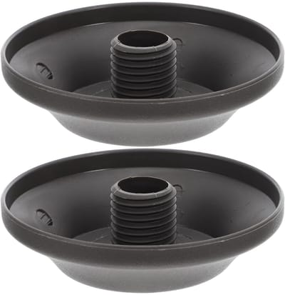 Dailygoods- Parasolpunten 2-delige set - Vervangende eindkappen - Kunststof - Lichtgrijs - Voor tuin/camping/strand - Afmetingen 11,2 x 11,2 x 2,6 cm - Parasoldop