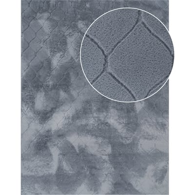 Vachtkleed Lelystar antraciet 60x100 cm