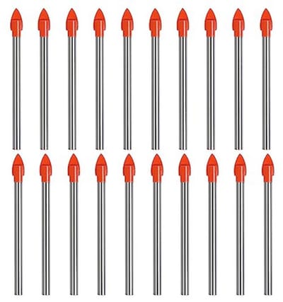 20 Stuks Glazen Boor Tegelboorset - 6 mm Tegel- en Glasboren voor Harde Oppervlakken