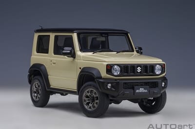 AUTOart 1/18 Suzuki Jimny Sierra (JB74), Chiffon Ivory metallic with Black roof