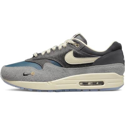Kasina x Nike Air Max 1 SP Won-Ang - Grijze Unisex Sneakers Particle-Grey Iron-Grey Dark-Smoke-Grey DQ8475-001 36.5