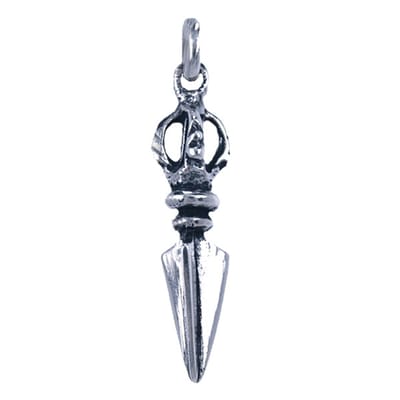 Zilveren Vajrakila ketting hanger