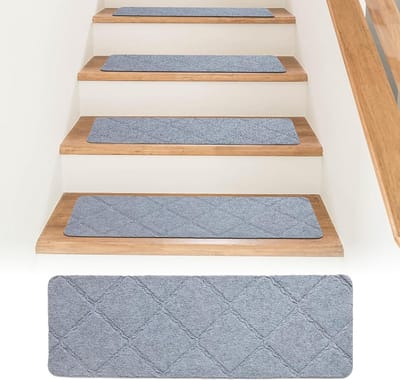 15 Stuk Antislip Trapmatten 55 x 19 cm, Herbruikbare Zelfklevende Matten voor Trapbescherming en Veiligheid