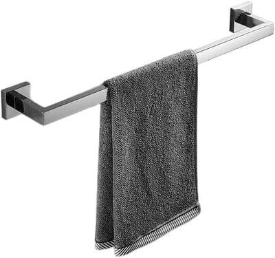 Dailygoods- Handdoekhouder 40 cm - Wandmontage - Roestvrij Staal - Badkameraccessoires - Minimalistisch Design - Gepolijst Chroom - Badkameraccessoire
