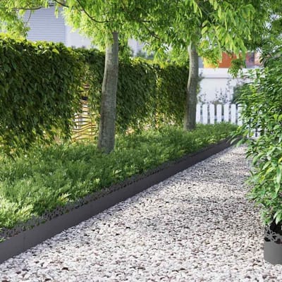 Gazonranden - Tuinranden - Tuin Afbakening - Duurzaam Staal - 30 Stuks - Zwart