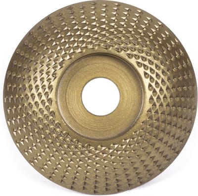 Benson Koolstofstalen slijpschijf - bolvormig - houtbewerking - 84 x 16 mm - goud