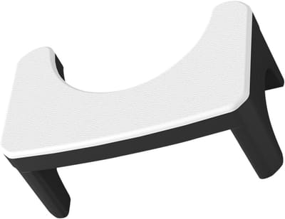 Toilet Voetenbankje - Badkamer Kruk - Comfortabel Toiletbezoek - Ergonomisch Ontwerp - 38 x 22 x 17 cm - Wit