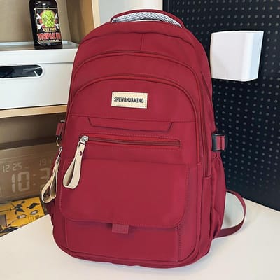 Kinderschooltassen Basisschool Meisjes Wijnrood Middelbare School Rugzakken Middelbare Scholieren College Rugzakken Rugzakken brown