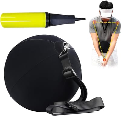 Golf Trainingsbal - Swing Trainer - Houdingscorrectie Golf - Opblaasbaar Ontwerp - 20 cm - Wit