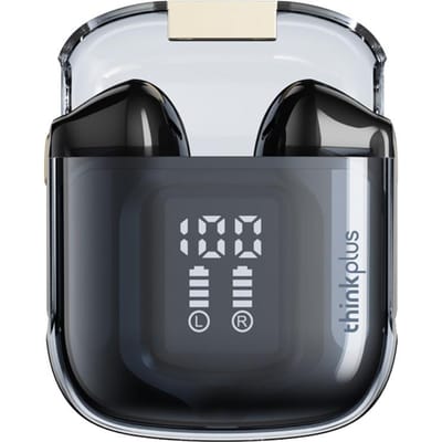 Lenovo LP6pro Draadloze Oordopjes BT5.3 Koptelefoon Snel Opladen Mini Koptelefoon Half In-Ear Headset zwart