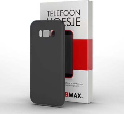 BMAX hoesje geschikt voor Samsung Galaxy S8 / Case / Dun en beschermend telefoonhoesje - Zwart