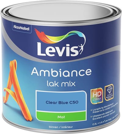 Levis - Ambiance Lak Mat Mix - Clear Blue C50 - Mengverf - 0,5 L