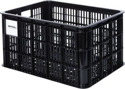 Basil fietskrat MIK M, 29.5L, gerecycled kunststof, black - Gerecycled kunststof