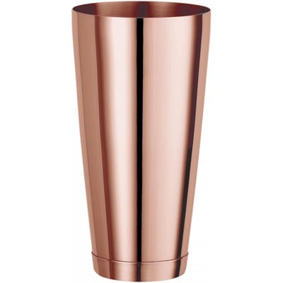BarUp Boston shaker – verzwaard roestvrij staal – koper – 0,8L – ⌀90mm