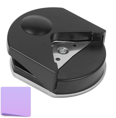 Hoekronder - Cirkelsnijder Papieren pons - Kaarten Maken - Verbeterde Precisie - 4 mm radius - Zwart