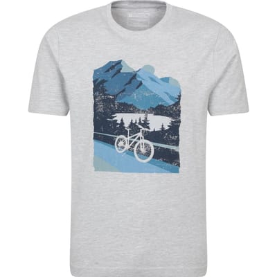 Mountain Warehouse Herenfiets T-Shirt (Medium Grijs)