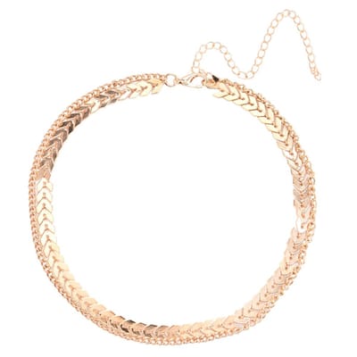 Fako Bijoux® - Enkelbandje - Enkelsieraad - Arrow Duo - Goudkleurig