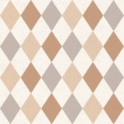 Behang - Kinderkamer- Babykamer -Ruiten - Blokjes - beige - bruin- creme - Kinderbehang - 0,53 x 10,05 M