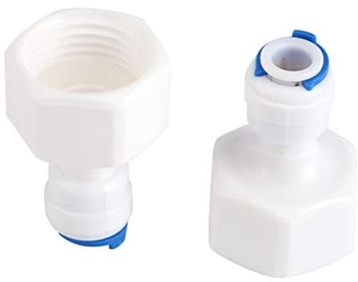 NTH products- Waterfilterverbinding - 6 Stuks - G1/2 Draadverbinding - Snelkoppeling - Eenvoudig te installeren - Geschikt voor Keukens - Waterfilterkoppeling