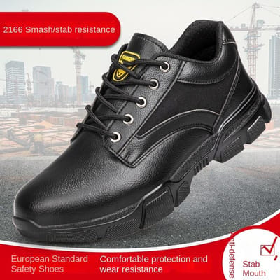 Arbeidsveiligheidsschoenen Heren Anti-verpletteren, Anti-perforatie, Waterdicht, Lichtgewicht, Comfortabel en Antislip Beschermende Werkschoenen 43