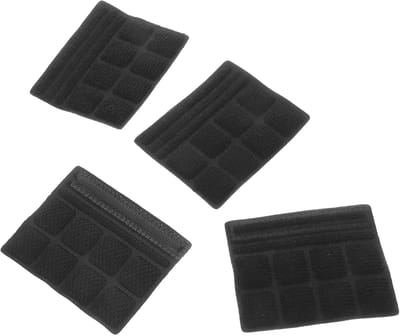Fietshelm Kussentjes - Kinbeschermer Helm - Comfortabel Rijden - Ademend Spons Materiaal - 4 Stuks - Zwart
