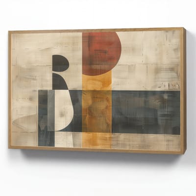Wandlamp 90x60 cm - Oplaadbaar - Abstract - Kunst - Vormen - Modern - Wandlampen binnen woonkamer - Slaapkamer lamp - Decoratieve nachtlamp - Vloerlamp draadloos