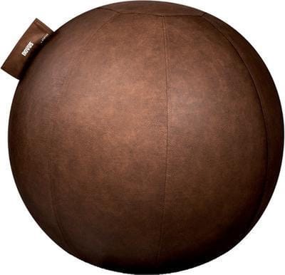NOVUS Pila ergonomische zitbal | 70 cm | hoogwaardig bruin imitatieleer | met gewicht onderin