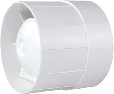 Stille afvoerpijp ventilator Ø 125 mm voor energiezuinige ventilatie