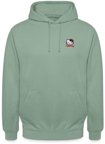 Hello Kitty Geborduurd Portret Hoodie Unisex