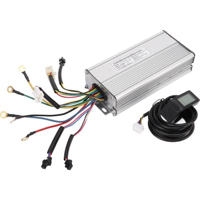 Kit Contrôleur et Écran pour Vélo Électrique 36V 48V 1000W Contrôleur de Moteur Brushless Kit Écran LCD4 white