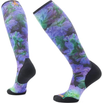 Dames skisokken Smartwool Targeted Cushion Electric Lotus Print OTC