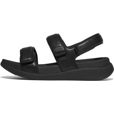 FitFlop F-Mode Go Adjustable Flatform Sandals Sandalen Plat - Zwart - Maat 40