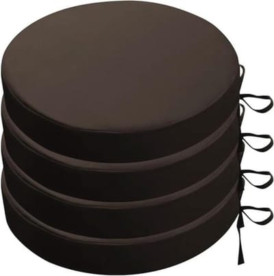 Ronde Tuinstoelkussens Set van 2/4 - Waterdicht en Antislip - Geschikt voor Bistrostoelen en Terras - 45/50/40 cm Diameter