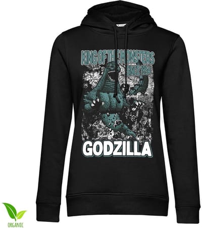 Godzilla Since 1954 Meisjes Dames Hoodie Zwart