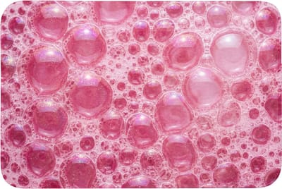 WC mat 90x60 cm - Antislip - Roze - Schuim - Bubbels - Toiletmat - Vloermat - Douchemat - Toilet tapijt - Toiletmatten